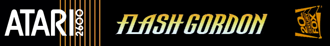 Flash Gordon logo for Atari 2600